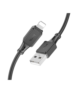 USB-кабель Hoco X101 Assistant Silicone Lightning 2.4A 30 шт. Черный (Black)
