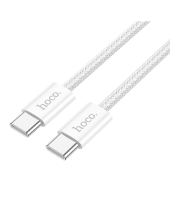 USB-кабель Hoco X104 Source 60W Type-C to Type-C 2м Белый (White)