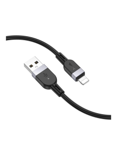 USB-кабель Hoco X109 Silicone Lightning 2.4A 3м Черный (Black)