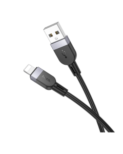 USB-кабель Hoco X109 Silicone Lightning 2.4A 3м Черный (Black)