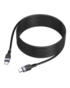 USB-кабель Hoco X109 Silicone Type-C to Type-C 60W 3м Черный (Black)