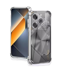 Чехол-накладка для Tecno Pova 6 BeCover Anti-Shock Прозрачный (Clear)