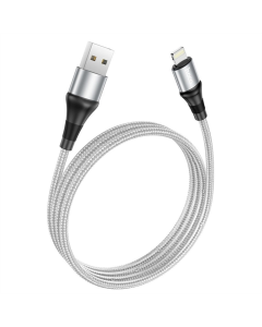 USB-кабель Hoco X50 Excellent Lightning (1м) Серый (Gray)