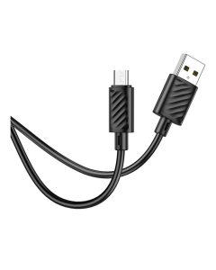 USB-кабель Hoco X88 Gratified Micro 2.4A 2м Черный (Black)