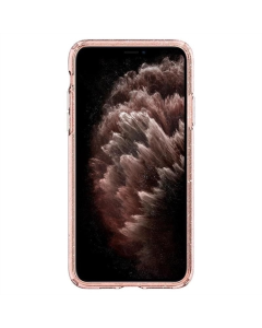Чохол накладка для iPhone 11 Pro Spigen Liquid Crystal Glitter Рожева (Rose Quartz)