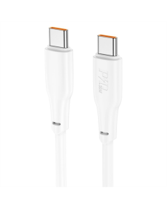 USB кабель Hoco X93 Force 60W Type-C to Type-C 2M Білий (White)