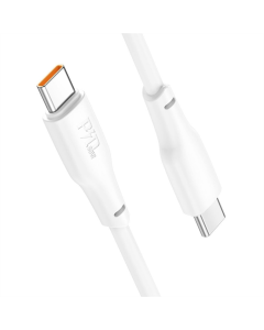 USB кабель Hoco X93 Force 60W Type-C to Type-C 2M Білий (White)