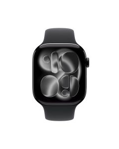 Смарт-годинник Apple Watch 11 GPS 42мм Jet Black Aluminium Case with Sport Band - (MEQT4RK/A) Чорний (Black)