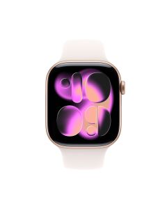 Смарт-годинник Apple Watch 11 GPS 42мм Rose Gold Aluminium Case with Sport Band - (MEU04RK/A) Рожевий (Light Blush)
