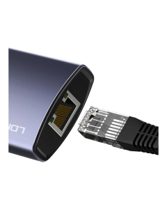 Type-C хаб LDNIO DS-16H Type-C To PD*1(100W)+HDMI*1(4K@30hz)+USB3.0*3+RJ45*1(1Gbps) Сірий (Gray) - Тип-С хаб LDNIO DS-16H Тип-С к PD*1(100W)+HDMI*1(4K@30hz)+USB3.0*3+RJ45*1(1Gbps) Сірий (Серый)
