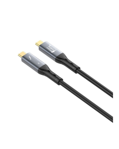 USB кабель LDNIO TC11c Type-C to Type-C USB4.0/Thunderbolt 4/40Gbps/240W Чорний (Black)