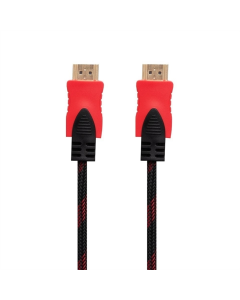 Кабель HDMI- HDMI 1.4V 1.5m Чорний Червоний (Black Red)