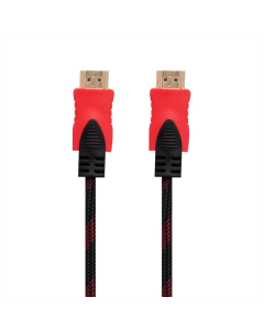 Кабель HDMI - HDMI 1.4V 5m Чорний Червоний (Black Red)