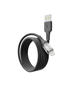 USB-кабель Yoki CYBER YK-CY23 Lightning 2.4A 1.2м Черный (Black)