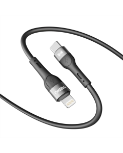 USB-кабель Yoki EXTRA YK-EX11 Type-C to Lightning 30W 2м Черный (Black)