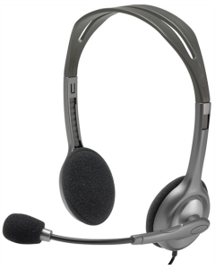 Навушники накладні Logitech H110 Stereo Срібні (Silver)