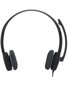 Наушники Logitech H151 Stereo с микрофоном Черные (Black)