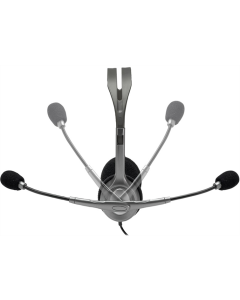 Навушники накладні Logitech H111 Stereo з мікрофоном Сірі (Gray)