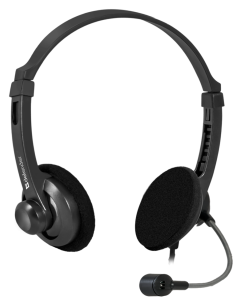 Наушники накладные Defender Aura 104 1.8м Черные (Black)