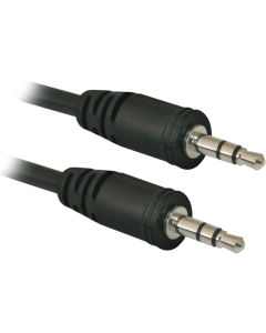 Кабель AUX Defender JACK01-05 JACK M- JACK M, 1.5м, Чорний (Black)