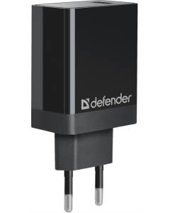 Зарядное устройство DDefenderEFENDER UPA-101 1 USB, QC 3.0, 18W Черное (Black)