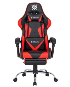 Кресло игровое Defender Pilot Черное Красное (Black Red)