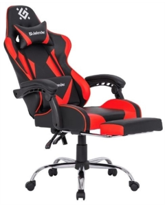 Кресло игровое Defender Pilot Черное Красное (Black Red)