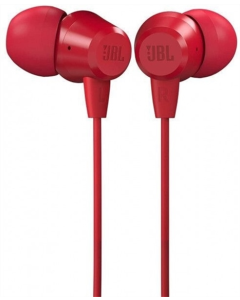 Навушники з мікрофоном JBL C50HI (JBLC50HIRED) Червоні (RED)