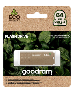 USB флеш-накопитель 64 Гб Goodram USB3.0 ECO FRIENDLY Коричневый (Brown)