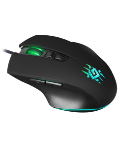 Миша Defender Wolverine GM-700L RGB, 7 кнопок, 12800 dpi Черная (Black)