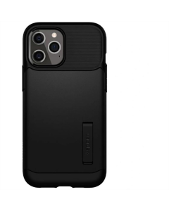 Чохол накладка для iPhone 12 Pro Max Spigen Slim Armor Чорна (Black)