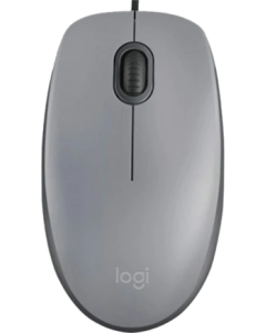 Миша Logitech M110 Silent-MID GRAY-USB-AKOYA Серый (Gray)