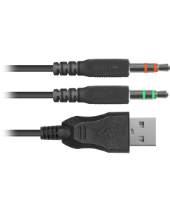 Наушники накладные Defender Dexter RGB Черные (Black)