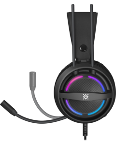 Наушники накладные Defender Dexter RGB Черные (Black)