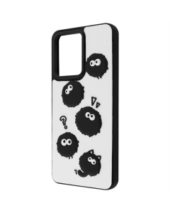 Чехол-накладка для Xiaomi Redmi 13C / Poco C65 WAVE Doodle Case Черный (Black Fluffy)