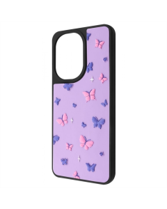 Чехол-накладка для Xiaomi Redmi A5 / Poco C71 (Global) WAVE Doodle Case Черный (Бабочки)