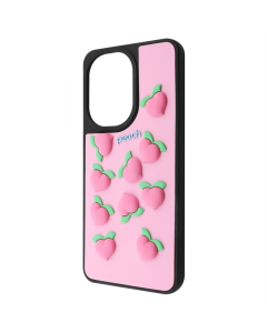 Чехол-накладка для Xiaomi Redmi A5 / Poco C71 (Global) WAVE Doodle Case Черный (Персик)