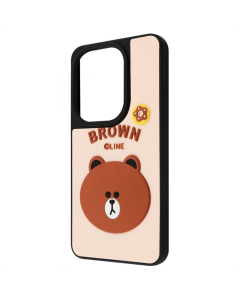 Чехол-накладка для Xiaomi Redmi Note 13 Pro / Poco M6 Pro / Note 14s WAVE Doodle Case Черный (Кошки)