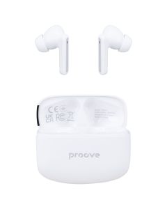 Бездротові навушники вкладиші Proove Tempo TWS with ANC (APP) Білі (White)