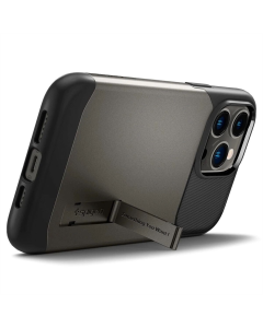 Чохол накладка для iPhone 14 Pro Spigen Slim Armor with MagFit Бронзова (Gunmetal)
