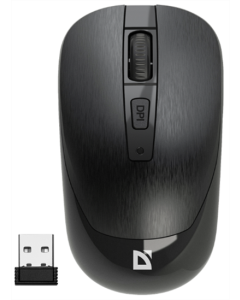 Миша бездротова Defender Wave MM-995, 4D, 800-1600dp Silent Бездротова Чорний (Black)