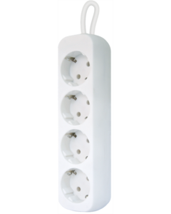 Мережевий фільтр Defender E418 4 роз (1.8 М) Білий (White)