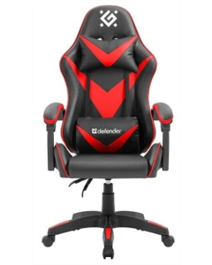 Кресло игровое Defender (64337) xCom класс 4, PU Черное Красное (Black Red)