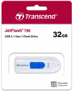 USB флеш-накопитель 32 Гб Transcend JetFlash 790 USB 3.1 Белый (белый)