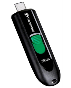 USB Флеш 256Gb Transcend USB 3.2 Type-C JetFlash 790C Чорна (Black)