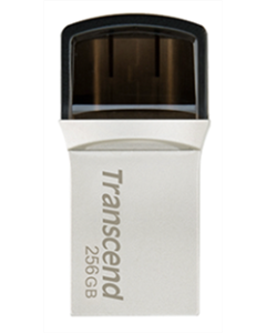 USB Флеш 256Gb Transcend JetFlash 890 Срібний (Silver)