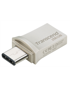 USB Флеш 256Gb Transcend JetFlash 890 Срібний (Silver)