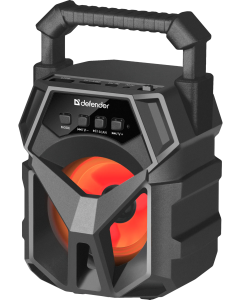 Колонка Defender G98 5W, Light/BT/TF/USB/AUX Черная (Black)