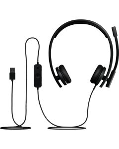 Навушники накладні Logitech H570e Corded Stereo USB-C Чорні (Black)