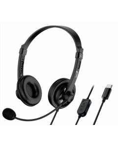 Наушники полноразмерные Genius HS-230U USB-C 2.4м Черные (Black)